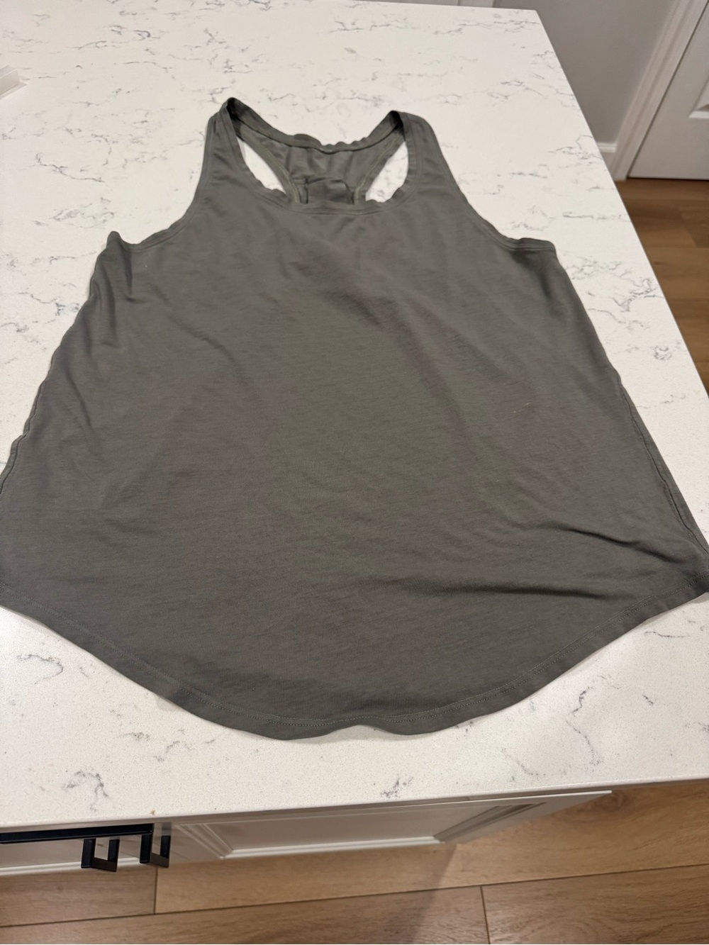 Lululemon Love Tank Pleated Army Green. Size 6. Excellent condition